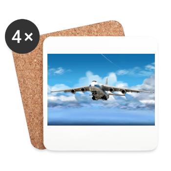 An-124 - Coasters (set of 4) - white - Front