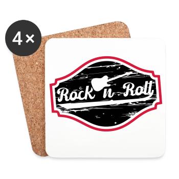 Rock n Roll Baby - Coasters (set of 4) - white - Front