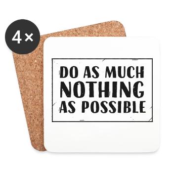 Nothing - Dessous de verre (lot de 4) - blanc - Devant