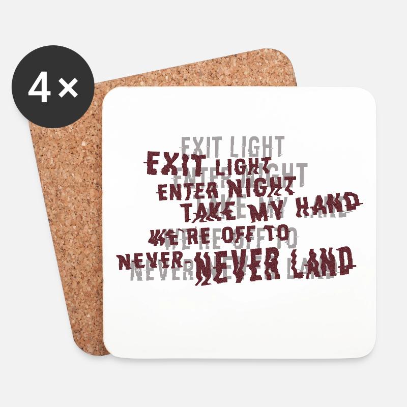 sandman - lyrics - Coasters (set of 4) - white