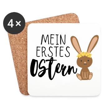 Mein erstes Ostern - Untersetzer (4er-Set) - Weiß - Vorne