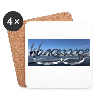 Wangerooge Wasserreflexionen - Untersetzer (4er-Set) - Weiß - Vorne