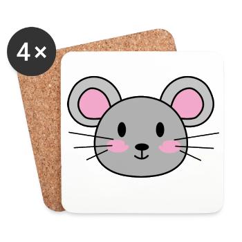 mouse - Coasters (set of 4) - white - Front