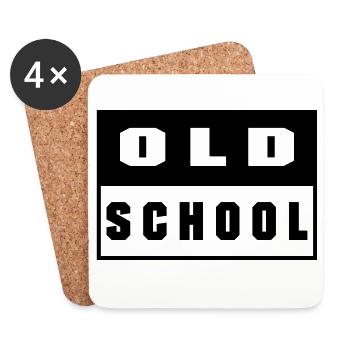 Old School - Coasters (set of 4) - white - Front
