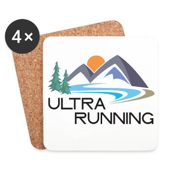 Ultra Running - Coasters (set of 4) - white - Front