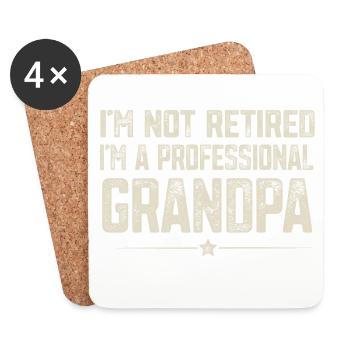 Grandfather - Coasters (set of 4) - white - Front