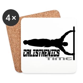 Calisthenics - Coasters (set of 4) - white - Front