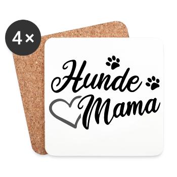 Hunde Mama - Untersetzer (4er-Set) - Weiß - Vorne