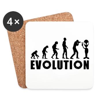 EVOLUTION PHOTOGRAPHY Photo Aperture Alien Gift - Coasters (set of 4) - white - Front