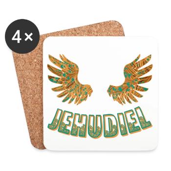 Jehudiel e 95 - Dessous de verre (lot de 4) - blanc - Devant