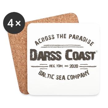 Darss Coast - Dein Statement für den Darß - Untersetzer (4er-Set) - Weiß - Vorne