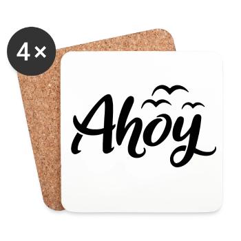 Ohé - Dessous de verre (lot de 4) - blanc - Devant