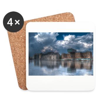 Berlin - Untersetzer (4er-Set) - Weiß - Vorne