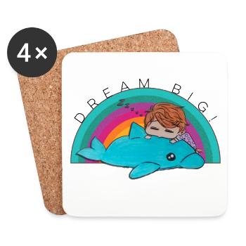 For big dreams - Coasters (set of 4) - white - Front