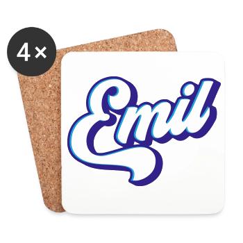 Emil | Colors changeable - Coasters (set of 4) - white - Front