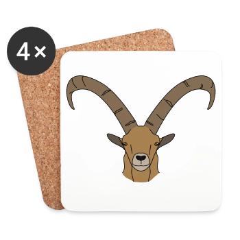 Capricorn - Coasters (set of 4) - white - Front