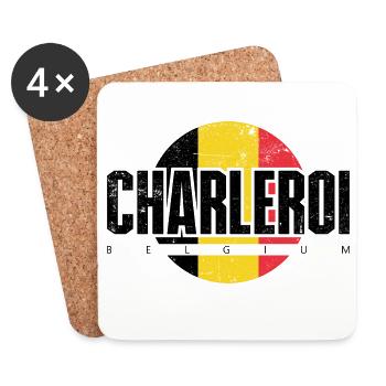 T E Abstract Emblem - Coasters (set of 4) - white - Front