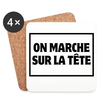 farmer, agriculture, peasant farmer - Coasters (set of 4) - white - Front