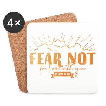 Fear not for I am with you - Untersetzer (4er-Set) - Weiß - Vorne