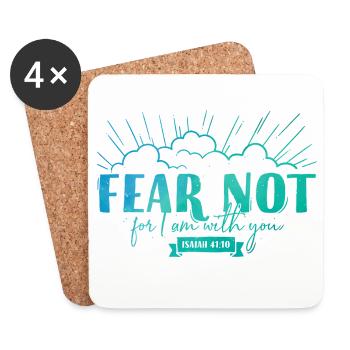 Fear not for I am with you - Untersetzer (4er-Set) - Weiß - Vorne