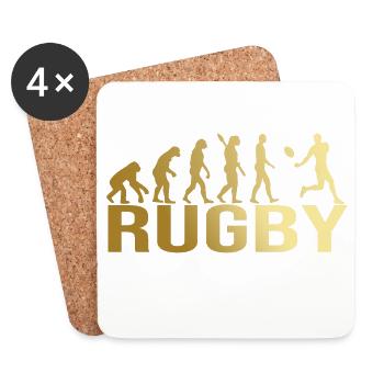 Evolution Rugby - Untersetzer (4er-Set) - Weiß - Vorne