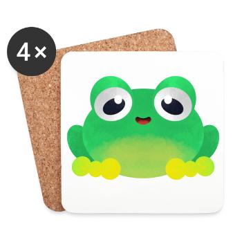 Little Frog - Coasters (set of 4) - white - Front