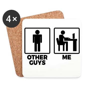 Other programmers and me - Coasters (set of 4) - white - Front