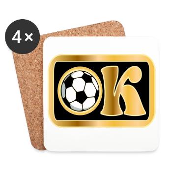 IN ORDNUNG - Okay - Fußball - Untersetzer (4er-Set) - Weiß - Vorne