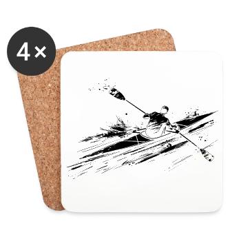 Rower - Coasters (set of 4) - white - Front