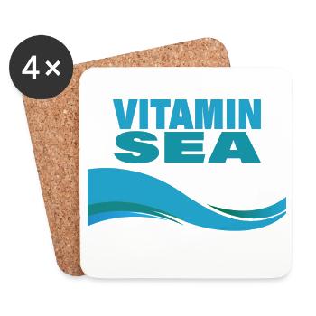VITAMIN SEA - Coasters (set of 4) - white - Front