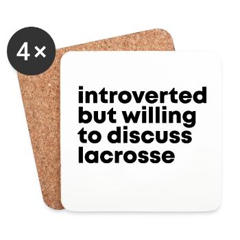 Lacrosse - Untersetzer (4er-Set) - Weiß - Vorne