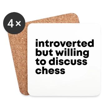 Chess - Coasters (set of 4) - white - Front