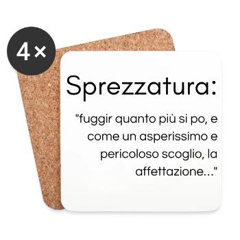 Sprezzatura - Untersetzer (4er-Set) - Weiß - Vorne
