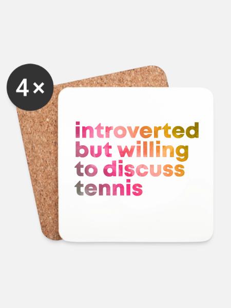 Tennis Tennis Tennis - Untersetzer (4er-Set) - Weiß