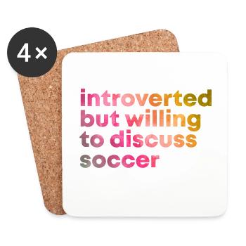 Soccer - Coasters (set of 4) - white - Front