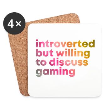 Gaming Gaming Gaming - Coasters (set of 4) - white - Front