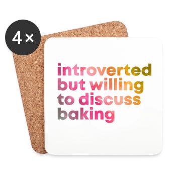 Baking - Coasters (set of 4) - white - Front