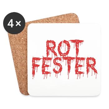Rot Fester - Coasters (set of 4) - white - Front