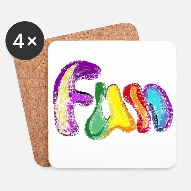 FUN - Untersetzer (4er-Set) - Weiß