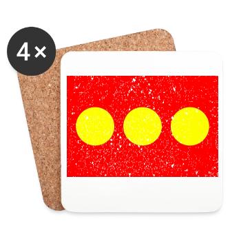 Christiania - Untersetzer (4er-Set) - Weiß - Vorne