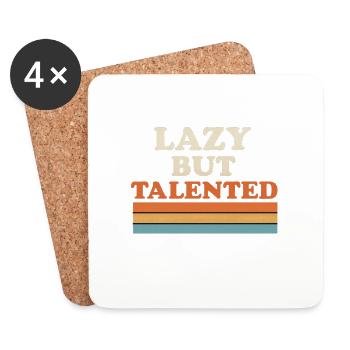 Busy Doing Nothing - Coasters (set of 4) - white - Front