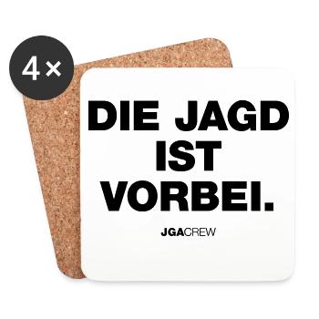 The hunt is over (Bachelor Party) - Coasters (set of 4) - white - Front