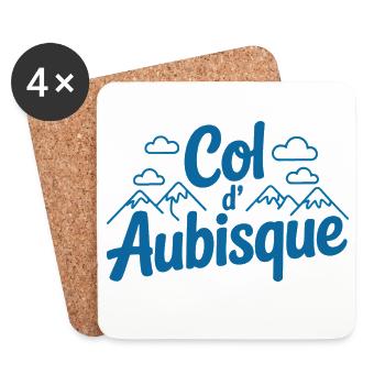 Col d’Aubisque Art ludique de l’escalade - Dessous de verre (lot de 4) - blanc - Devant