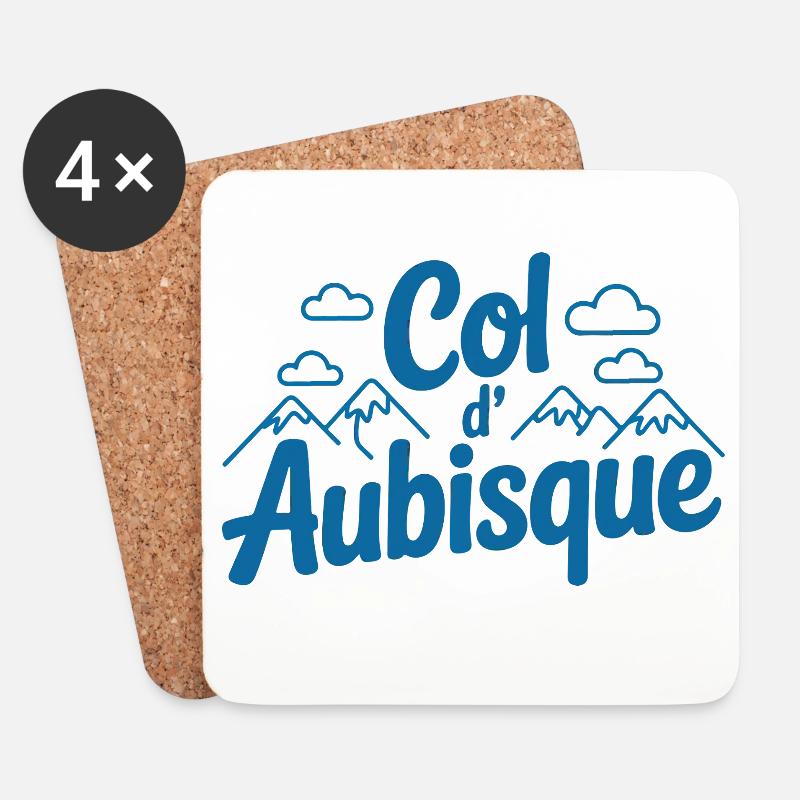 Col d'Aubisque Verspielte Kletterkunst - Untersetzer (4er-Set) - Weiß