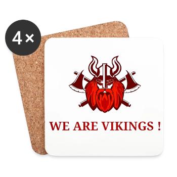 Viking Ancient Circle of War - Coasters (set of 4) - white - Front