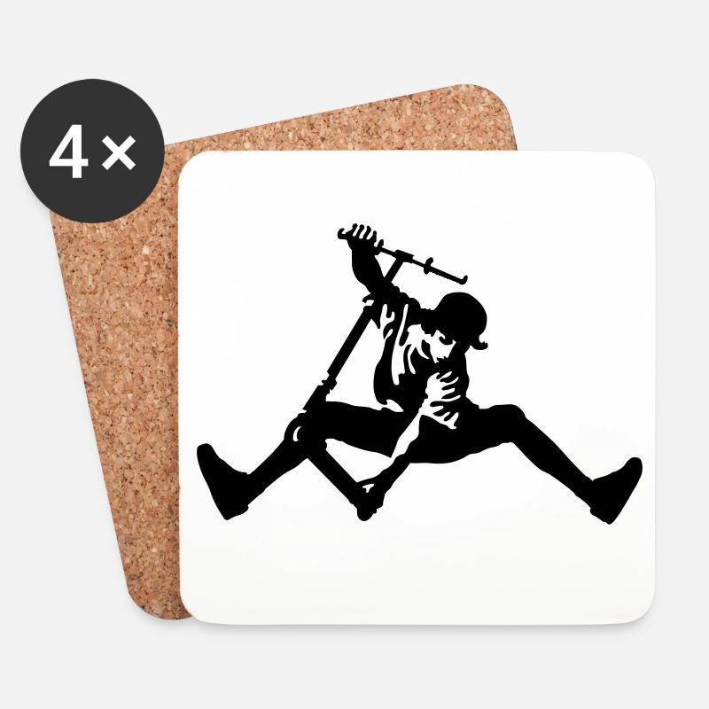 Scooter - Untersetzer (4er-Set) - Weiß
