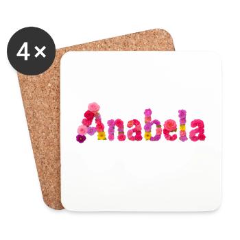 Anabela - Coasters (set of 4) - white - Front
