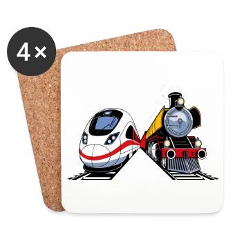 HEAD GEARS - Coasters (set of 4) - white - Front