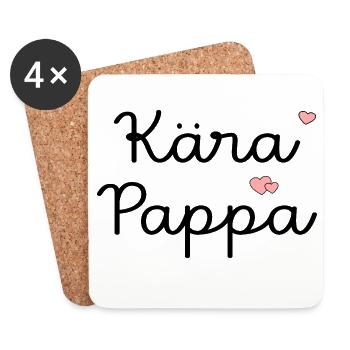 Dear Dad, - Coasters (set of 4) - white - Front