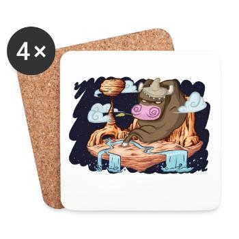 Mexiko - Untersetzer (4er-Set) - Weiß - Vorne